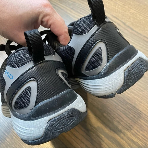 KEEN Utility Sparta Aluminum Toe Work Shoes BLACK/GREY FLANNEL Women size 7 - Picture 14 of 16